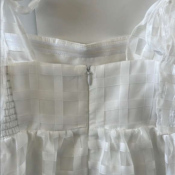 Russo Dress in White Check - Picture 8 of 10